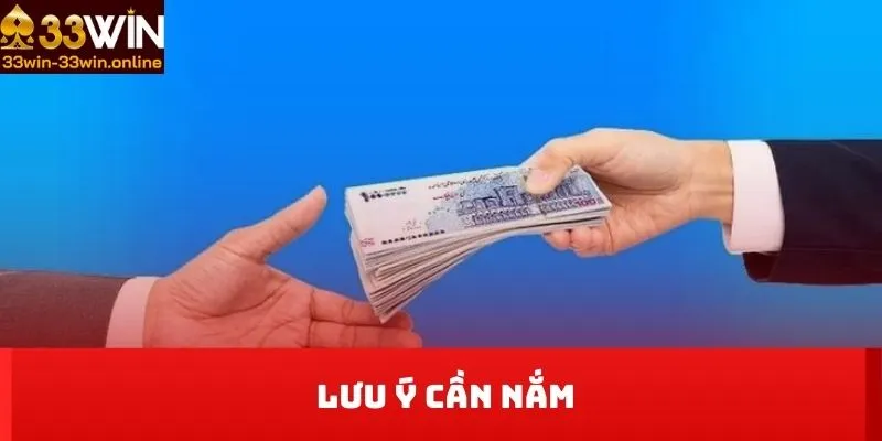 Lưu ý cần nắm